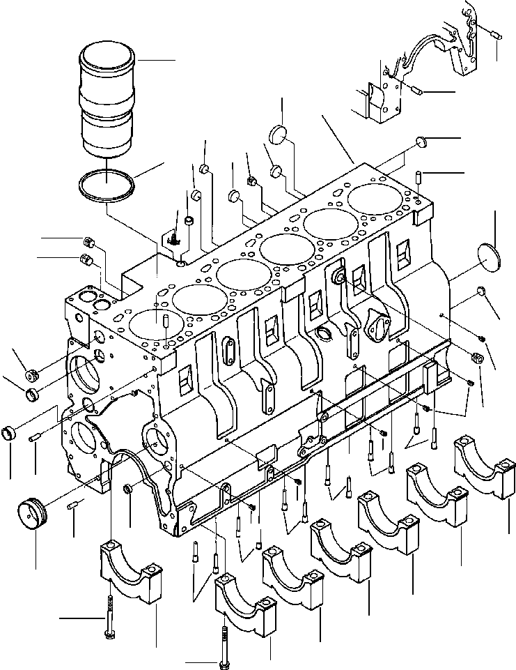 BLOCK ASSEMBLY, CYLINDER 6741-22-1110 KOMATSU