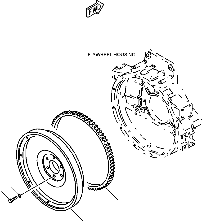FLYWHEEL ASS'Y 6151-31-1631 KOMATSU