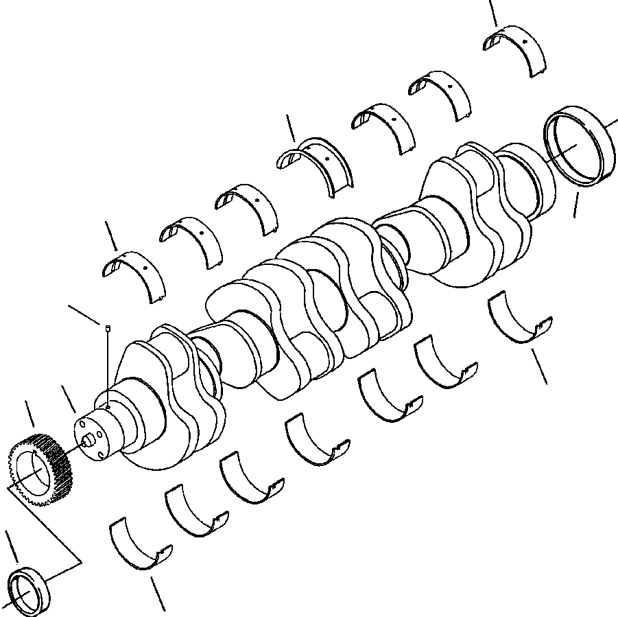 SLEEVE, WEAR - FRONT CRANK 1295 465 H91 KOMATSU