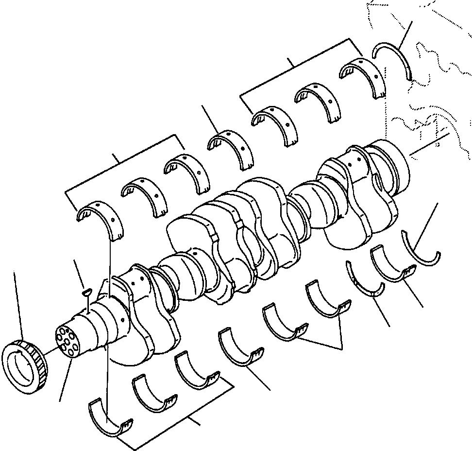 CRANKSHAFT ASS'Y 6215-31-1101 KOMATSU