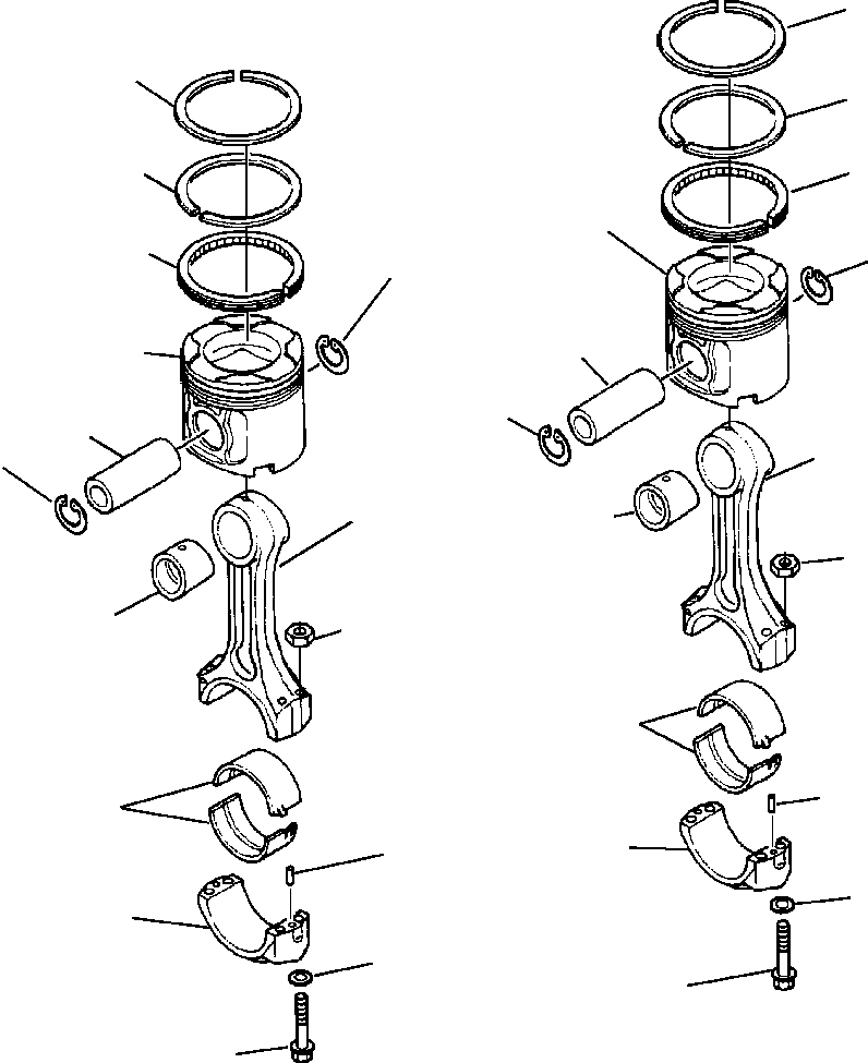 KIT, ENGINE PISTON 6216-34-2160 KOMATSU