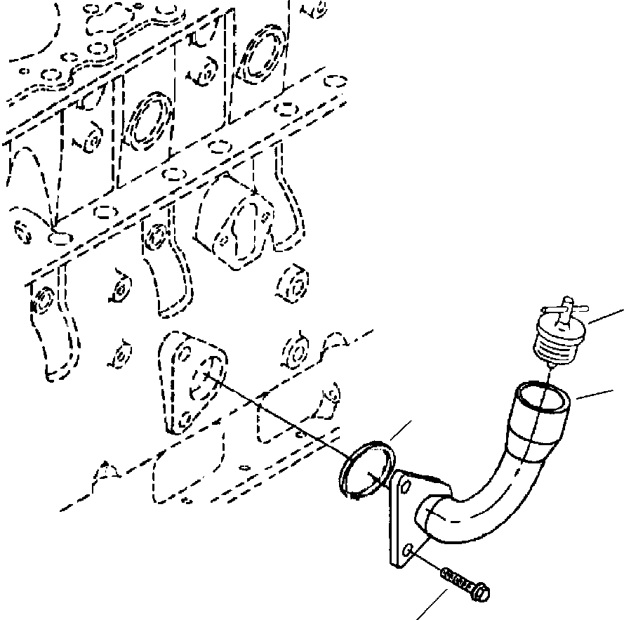 TUBE, OIL FILLER 6734-21-7110 KOMATSU
