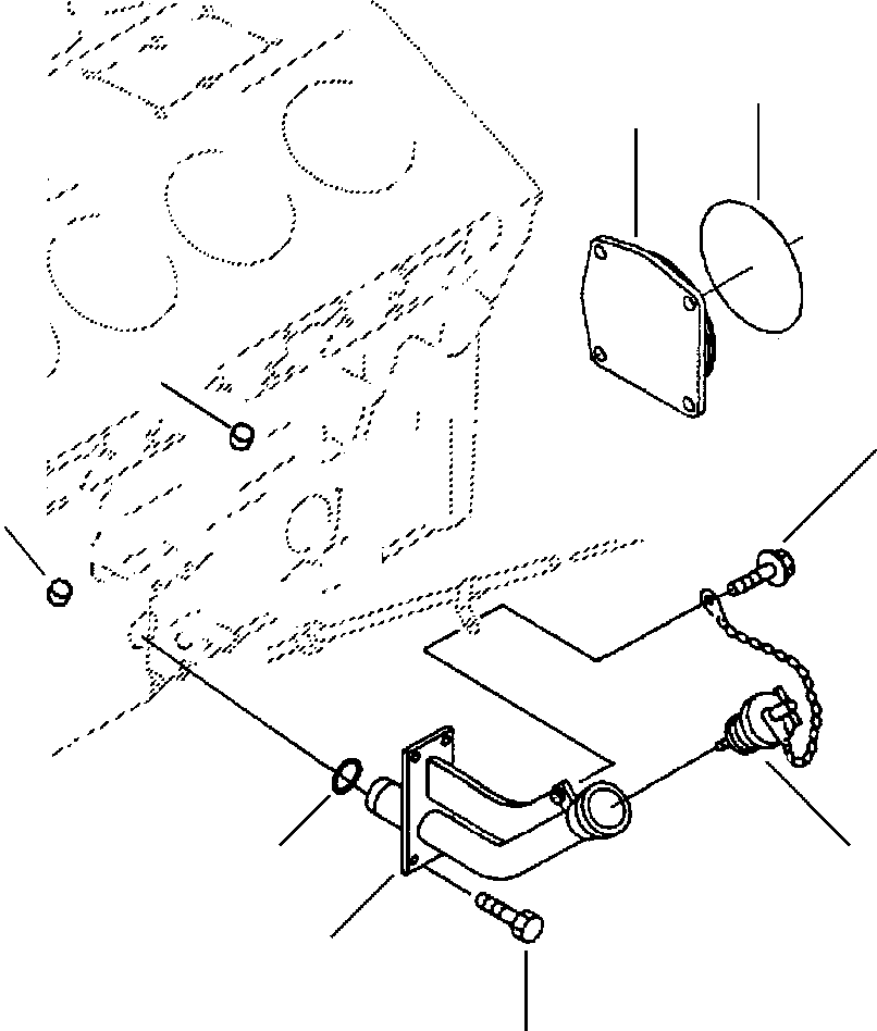 TUBE, OIL FILLER 6216-54-1210 KOMATSU