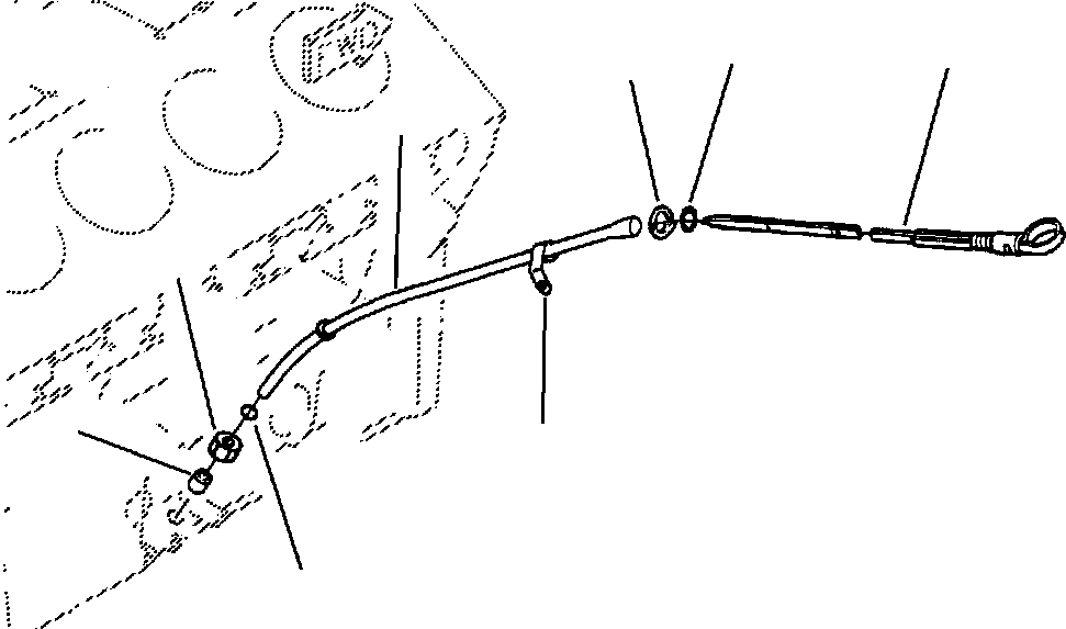 TUBE, OIL GAUGE 6216-24-1150 KOMATSU
