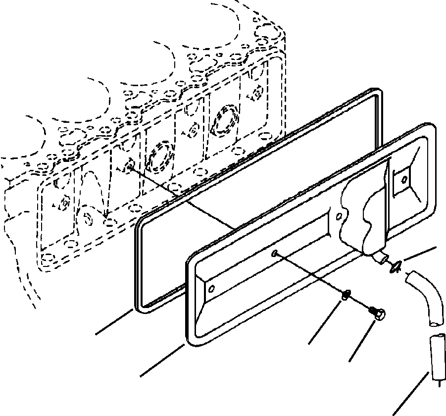 COVER, PUSH ROD 6732-21-6170 KOMATSU