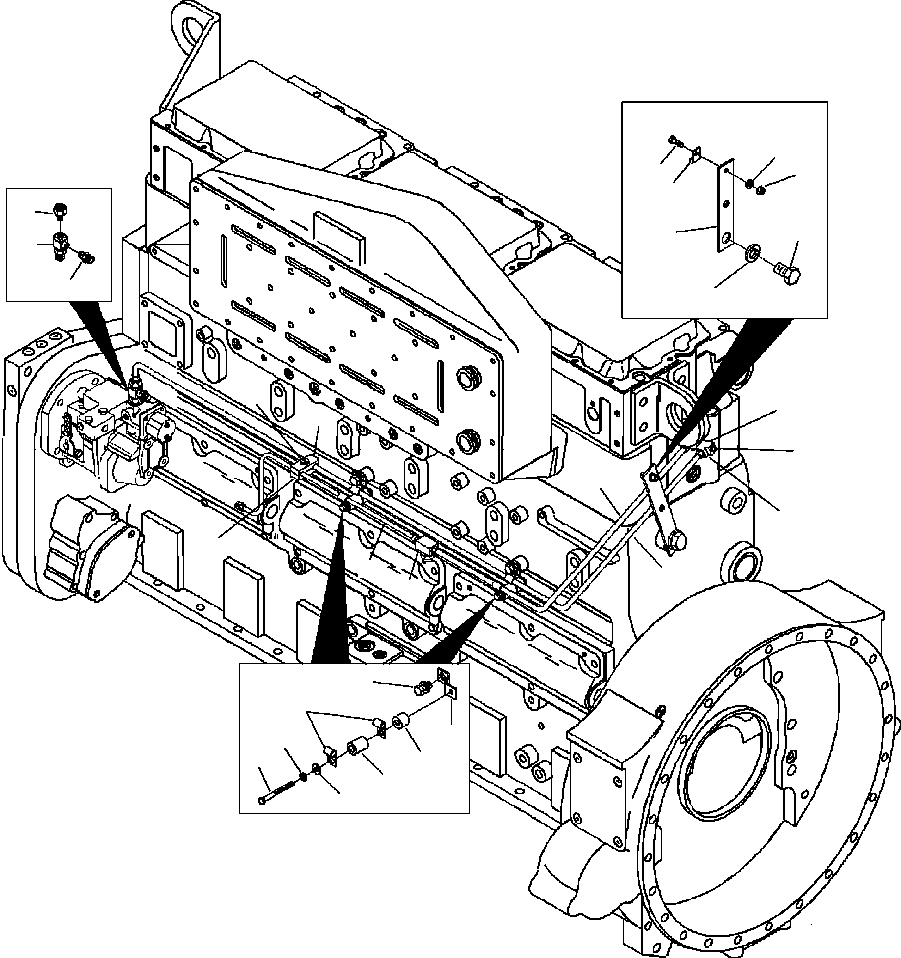 NUT (1/4-20 UNC) 6216-84-6510 KOMATSU