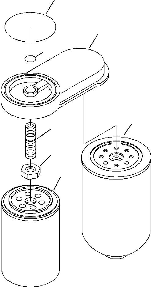 FILTER, FUEL - SECONDARY 6432-71-6320 KOMATSU