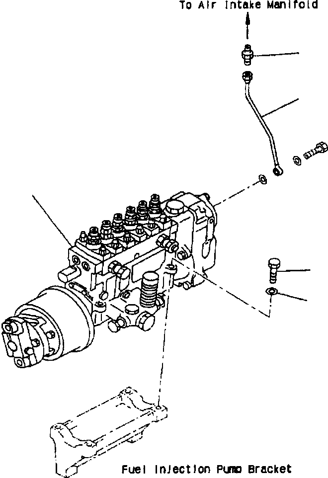 Топливный насос высокого давления в сборе 6152-72-1210 KOMATSU
