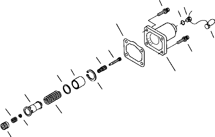 PLUNGER, IDLE SPRING 1296 964 H1 KOMATSU