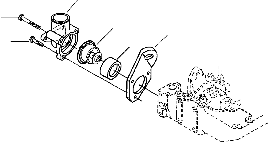 HOUSING, THERMOSTAT 6735-61-6450 KOMATSU