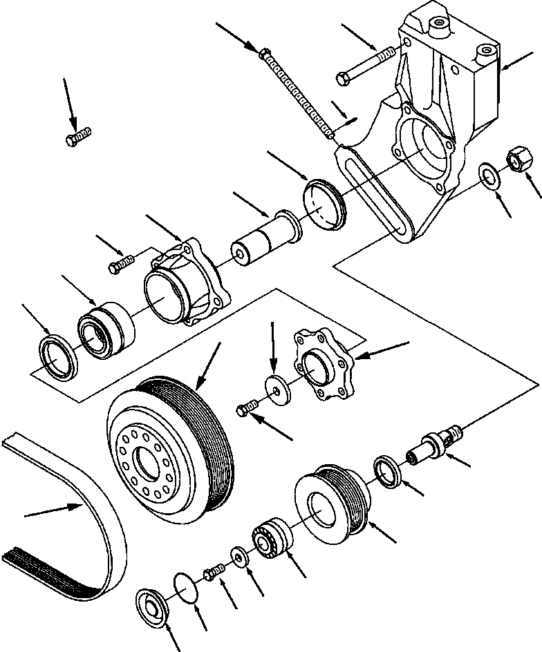 PULLEY, FAN 1295 330 H1 KOMATSU