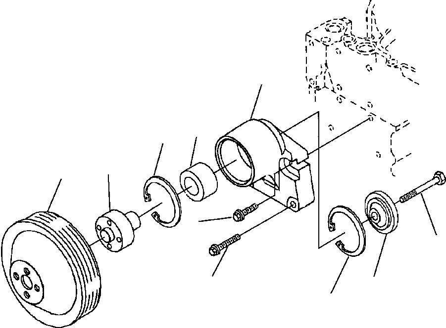 SUPPORT, FAN 6732-62-3210 KOMATSU