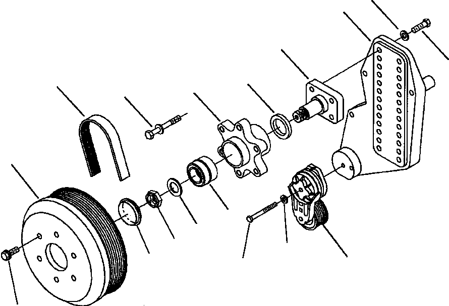 HUB, FAN 1310 613 H91 KOMATSU