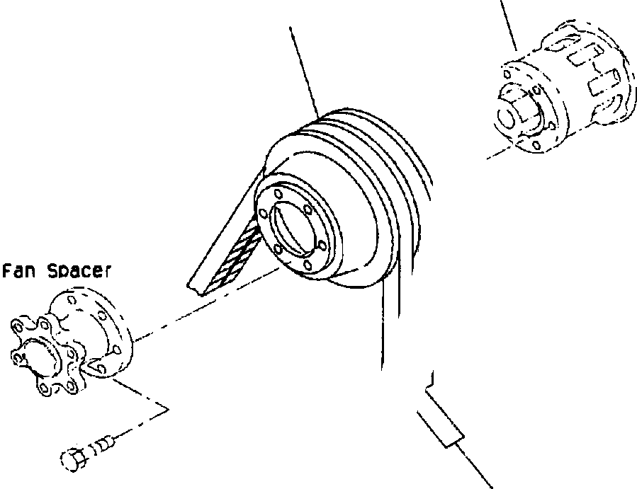 комплект клиновых ремней 04121-22261 KOMATSU