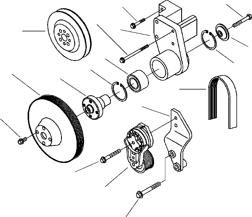 BRACKET, BELT TENSIONER 6742-01-5232 KOMATSU