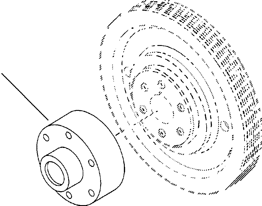SPACER, FAN PILOT 6216-64-3580 KOMATSU