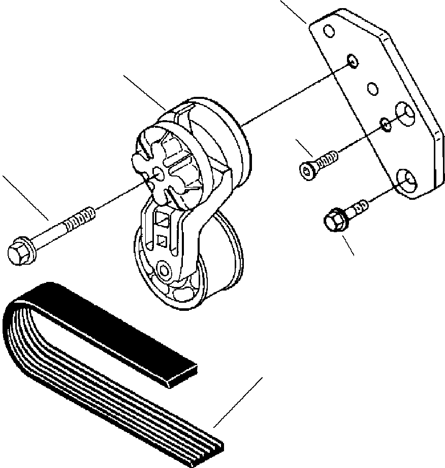 BRACKET, BELT TENSIONER 6736-81-6220 KOMATSU