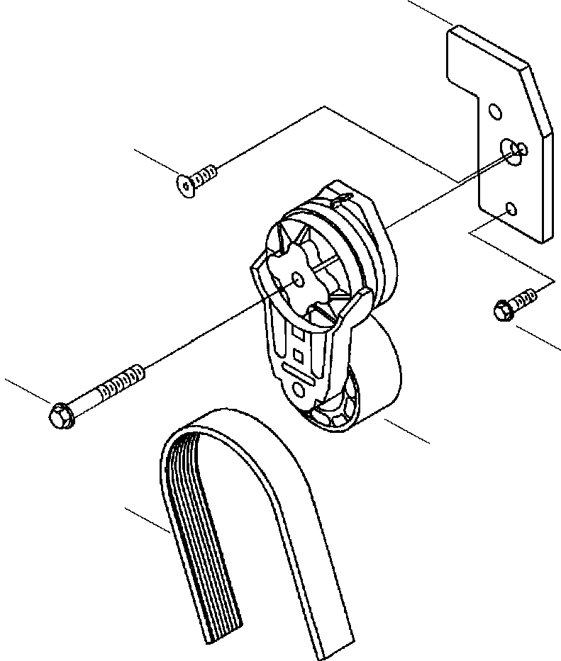 BELT, V-RIBBED ALTERNATOR 6732-82-3450 KOMATSU