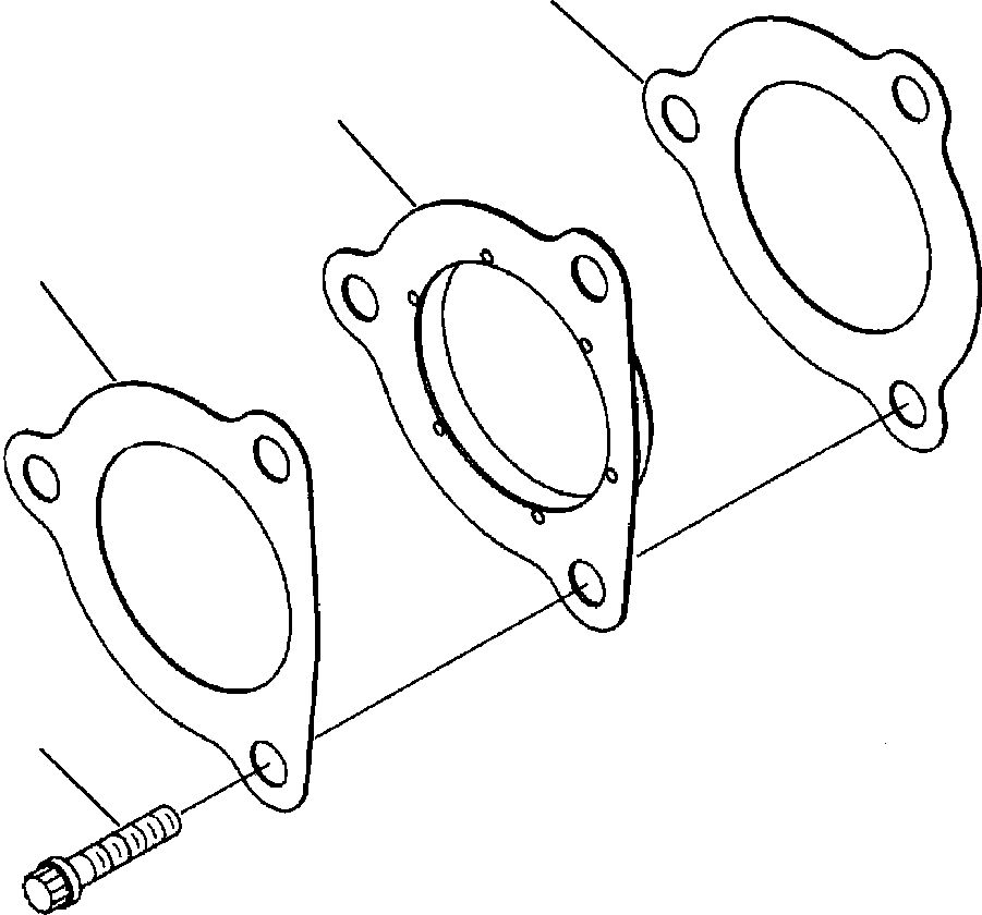 GASKET, STARTER 1240 028 H2 KOMATSU