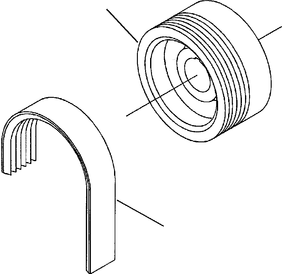 PULLEY, ALTERNATOR 1310 604 H1 KOMATSU