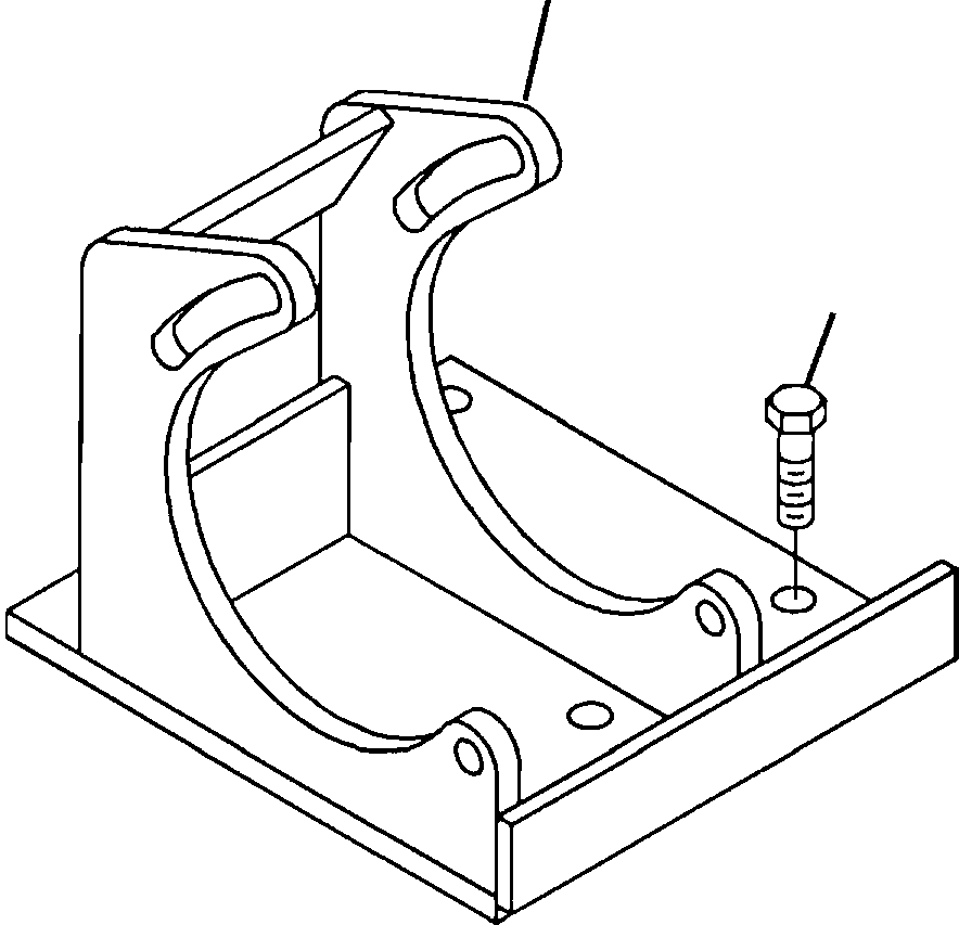 BRACKET, REFRIGERANT COMPRESSOR 6216-84-5480 KOMATSU