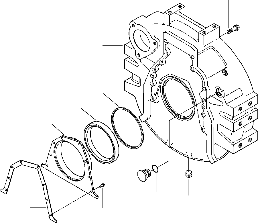 Картер маховика 1294 808 H1 KOMATSU