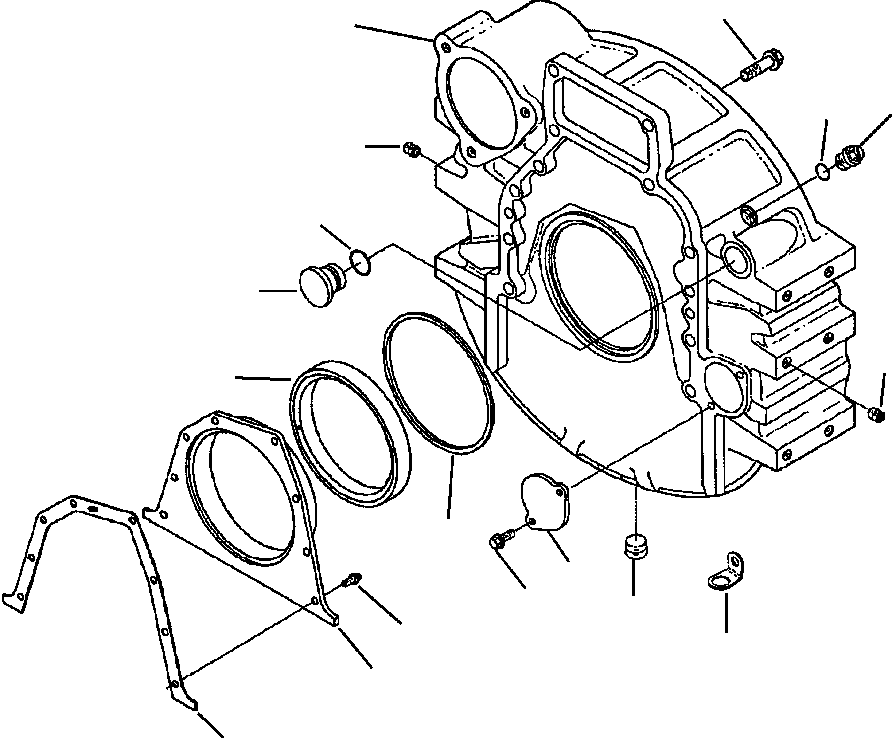 Картер маховика 1307 676 H1 KOMATSU