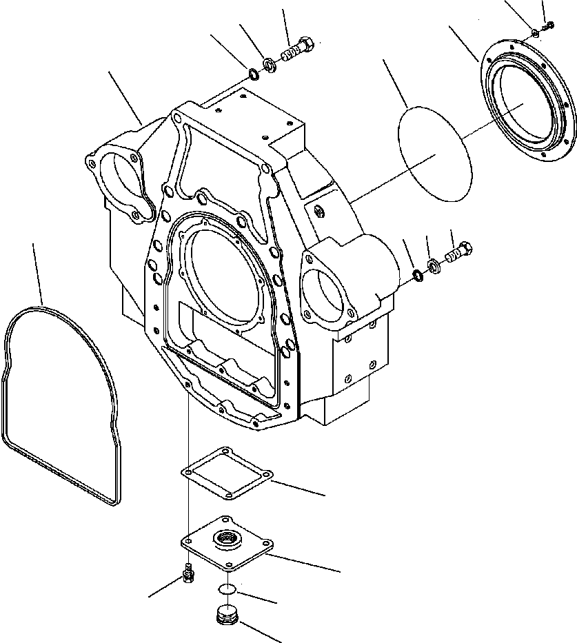 Прямоугольное уплотнительное кольцо 6731-11-8280 KOMATSU