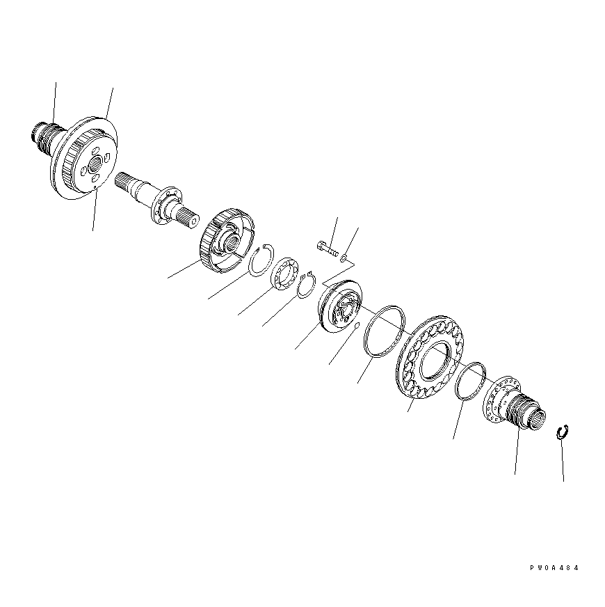 BRAKE ASS'Y 134-22-61100 KOMATSU