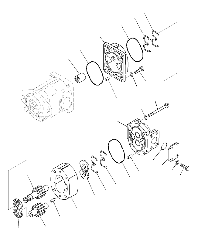 Pump Assembly, Gear (SAL (2) 45) 705-11-33540 KOMATSU