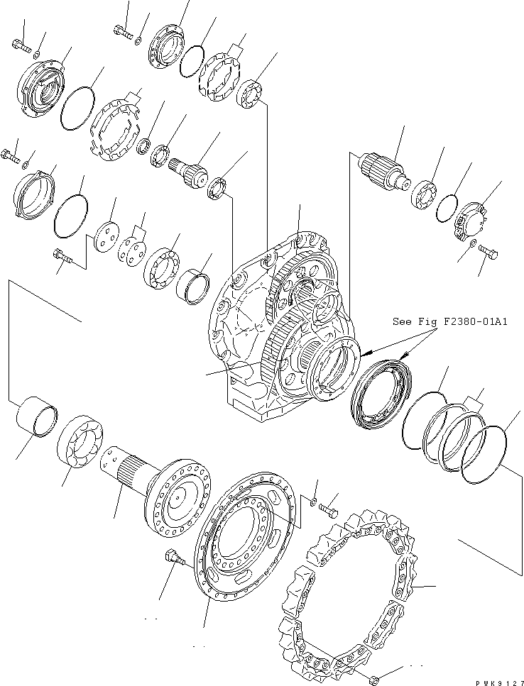 Уплотнительное кольцо в сборе 150-27-00350 KOMATSU