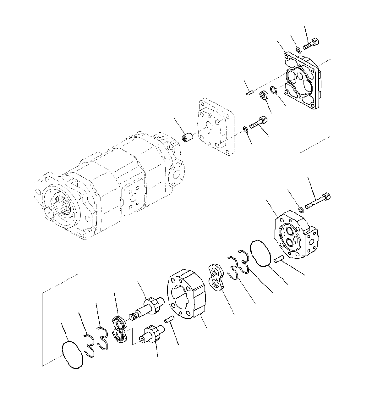 Насос в сборе SAR (1) 25 (705-22-28320) KOMATSU