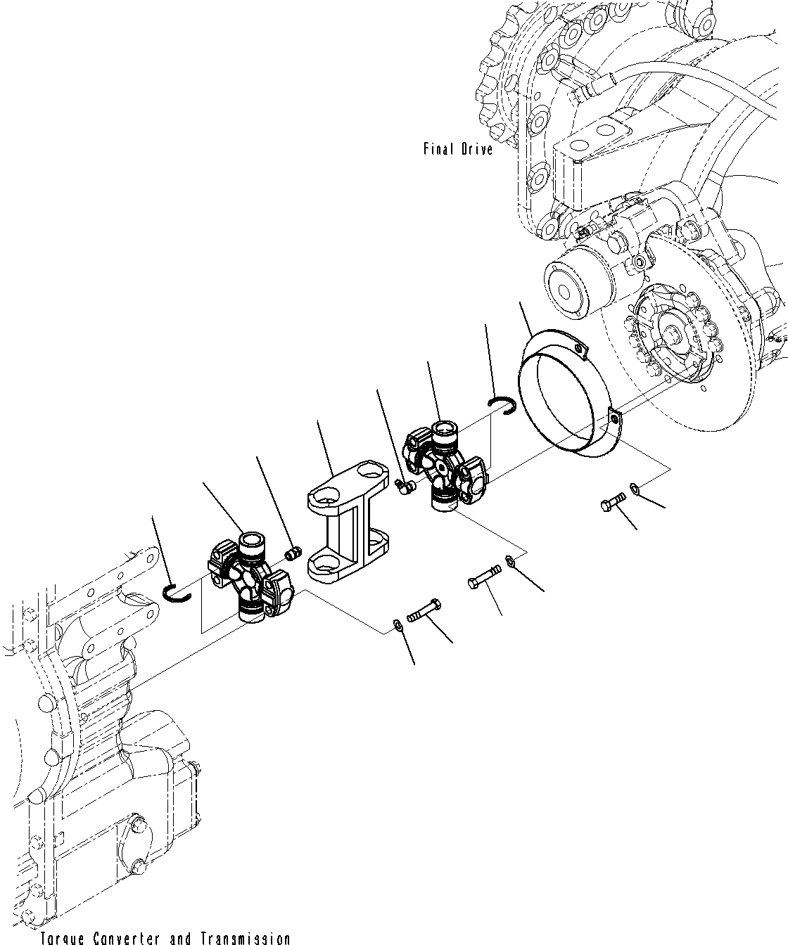 Вилка карданная 421-20-11650 KOMATSU