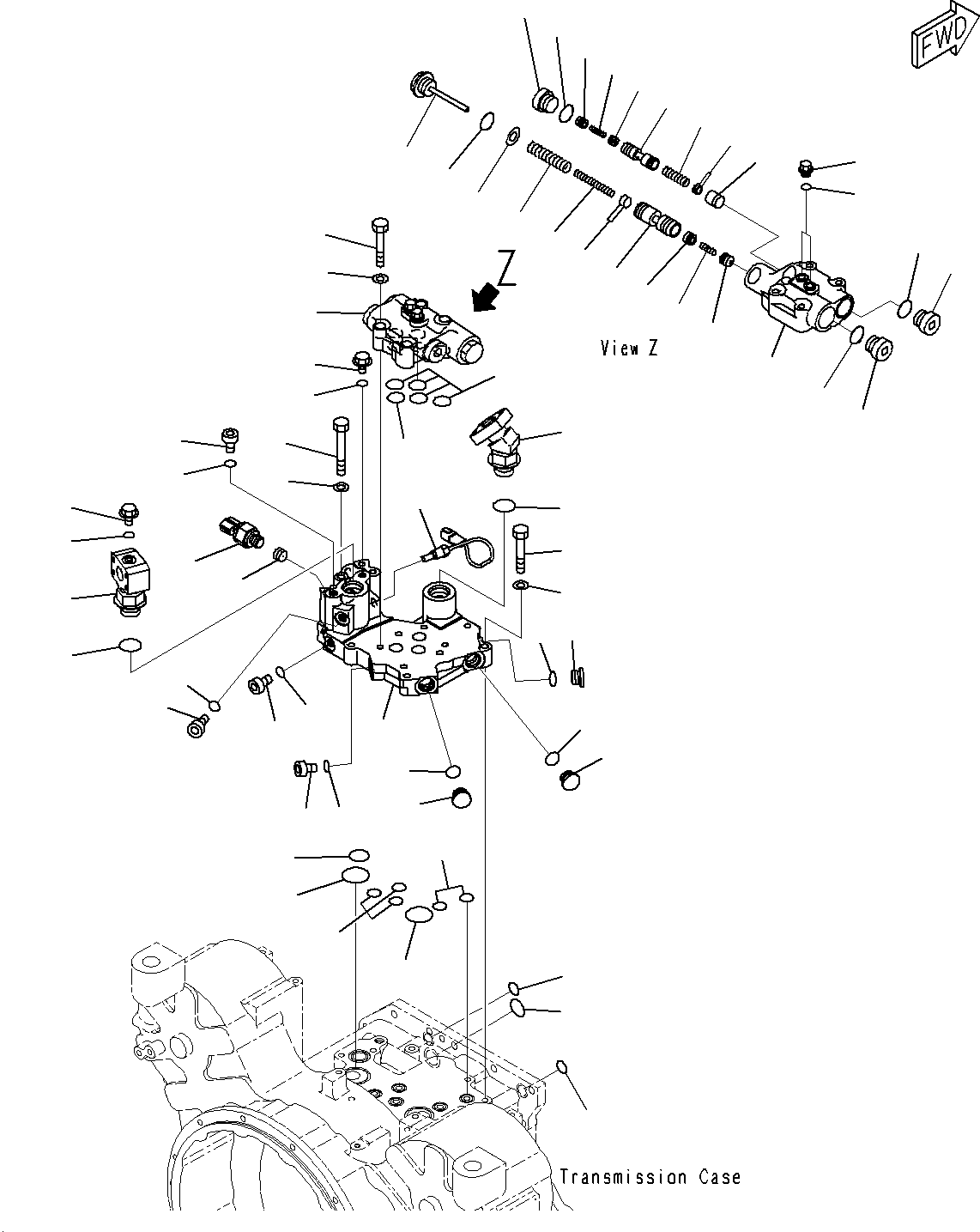 Предохранительный клапан в сборе 23C-15-66010 KOMATSU