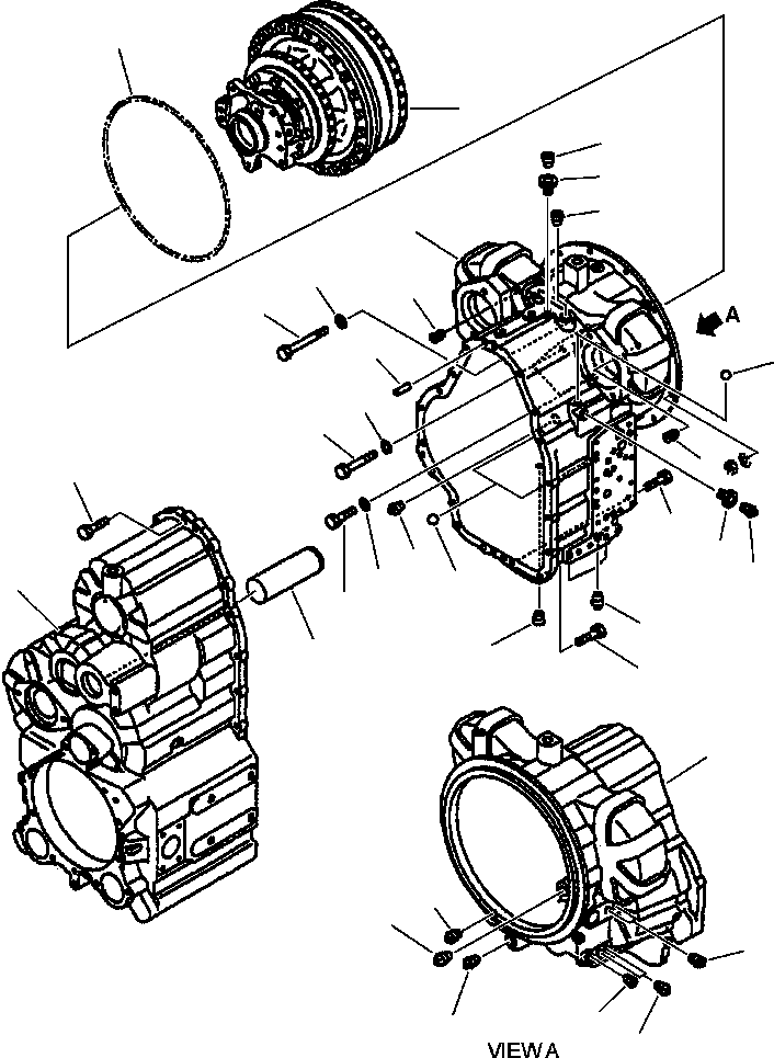 гидротрансформатор в сборе 711-57-00300 KOMATSU