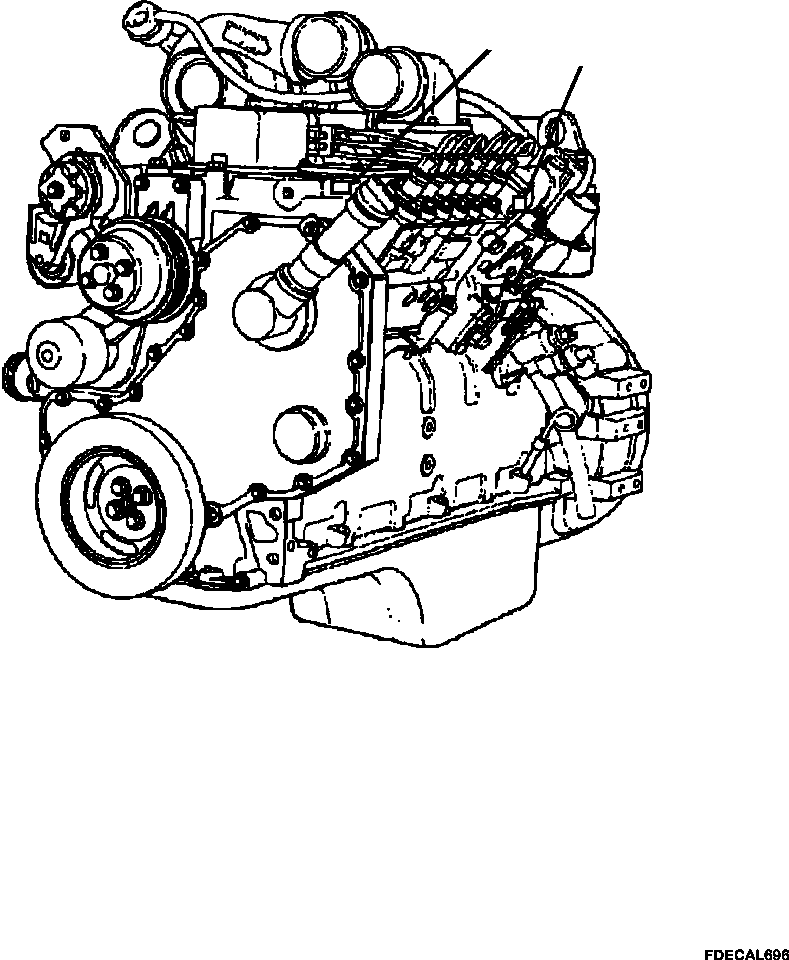 PLATE, WARNING: HIGH PRESSURE FUEL 426-93-A2180 KOMATSU