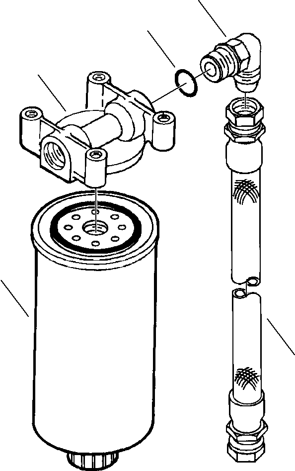 HEAD, FUEL FILTER 6744-71-6010 KOMATSU