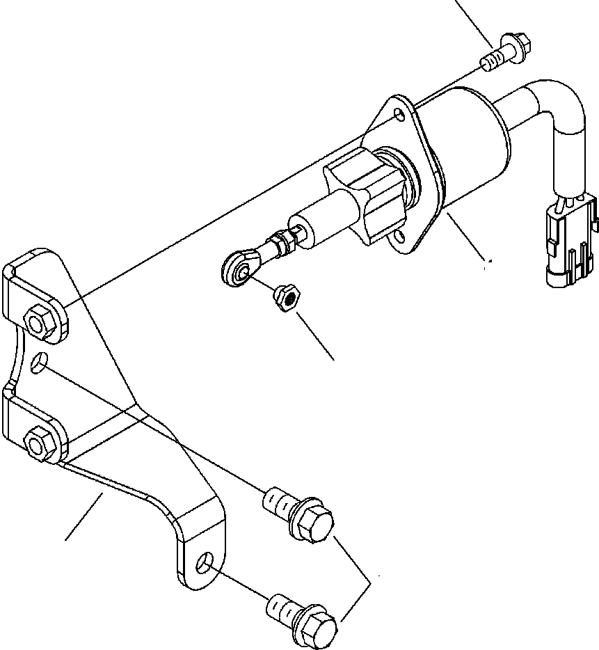 BRACKET, SOLENOID 6743-84-9110 KOMATSU