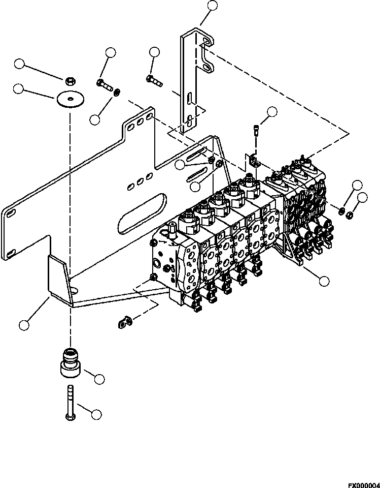 BRACKET, VALVE MOUNT 14583KF KOMATSU