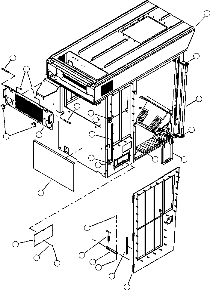STOP, T-HANDLE DOOR 12423 KOMATSU
