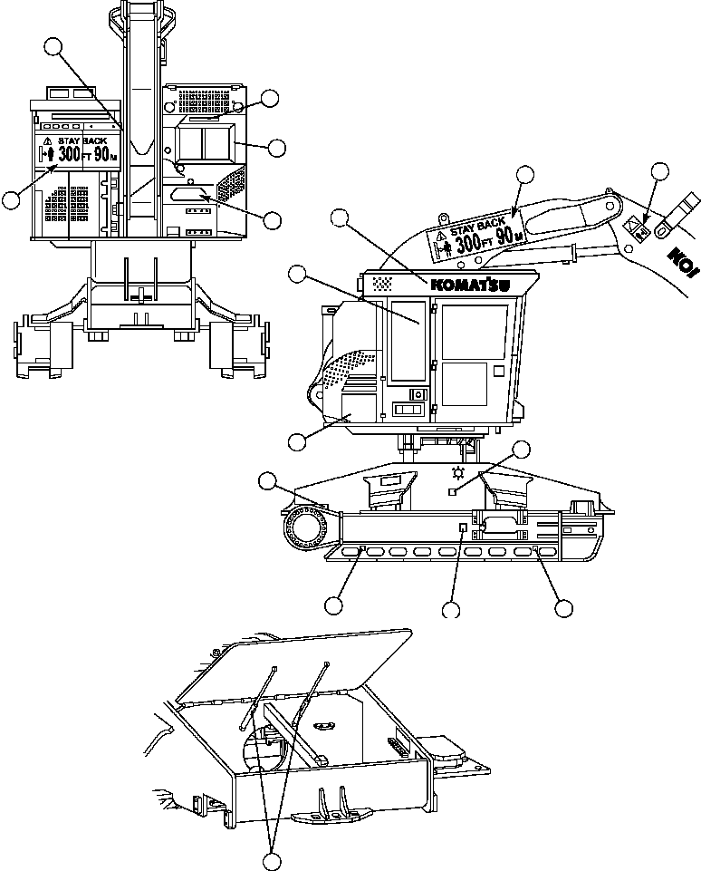 PLATE, R.H. XT450L-2 4A1-00-10380 KOMATSU