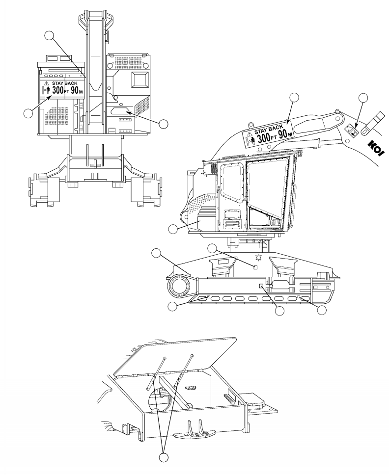 Табличка (предупреждение, регулировка гусеницы) 09657-05003 KOMATSU