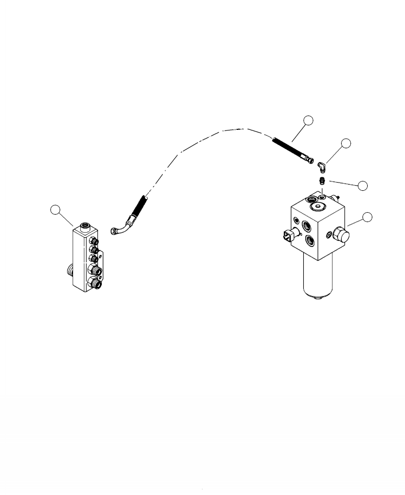 HOSE ASSEMBLY (2059-04-040S-0404) 28761KF KOMATSU