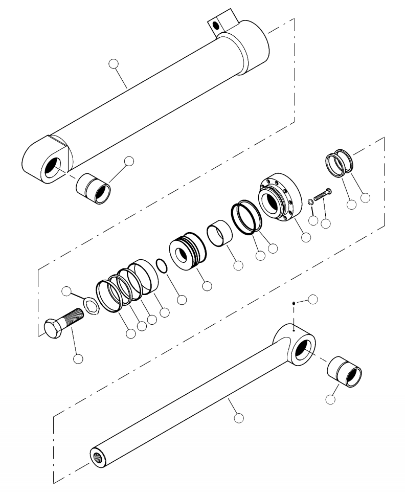 REPAIR KIT, MAIN BOOM SEAL 24568KF KOMATSU