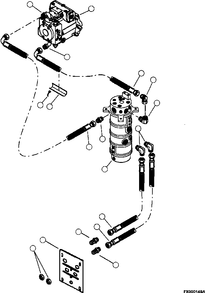 Шланг 4A1-62-20630 KOMATSU