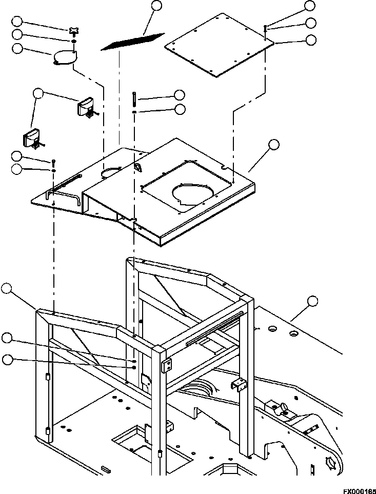 FRAME ASSEMBLY, UPPER 4A1-46-10641 KOMATSU