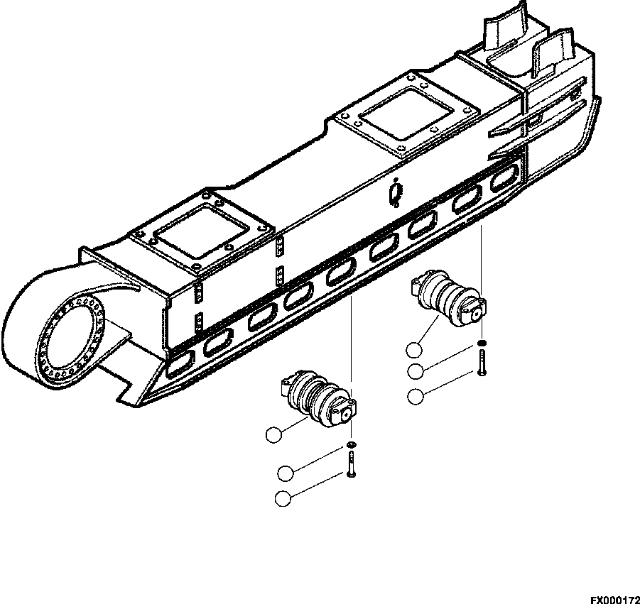 Болт 14S-01-2250 KOMATSU