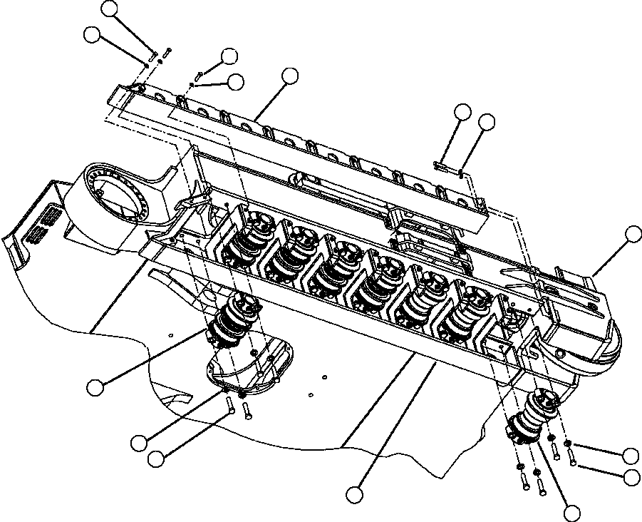 Ограждение левое 4A1-30-12781 KOMATSU