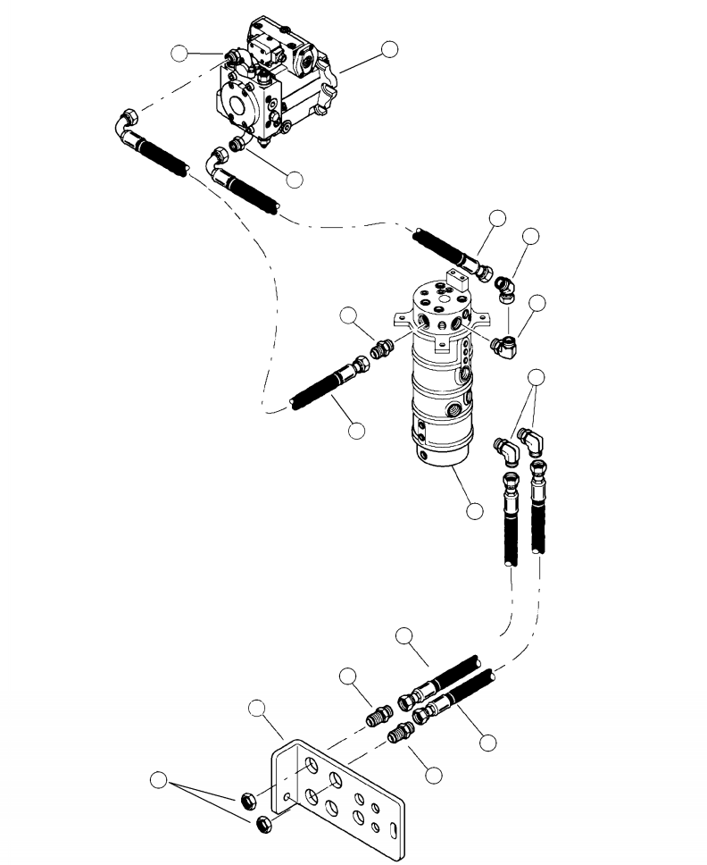 Шланг 4A1-62-20540 KOMATSU