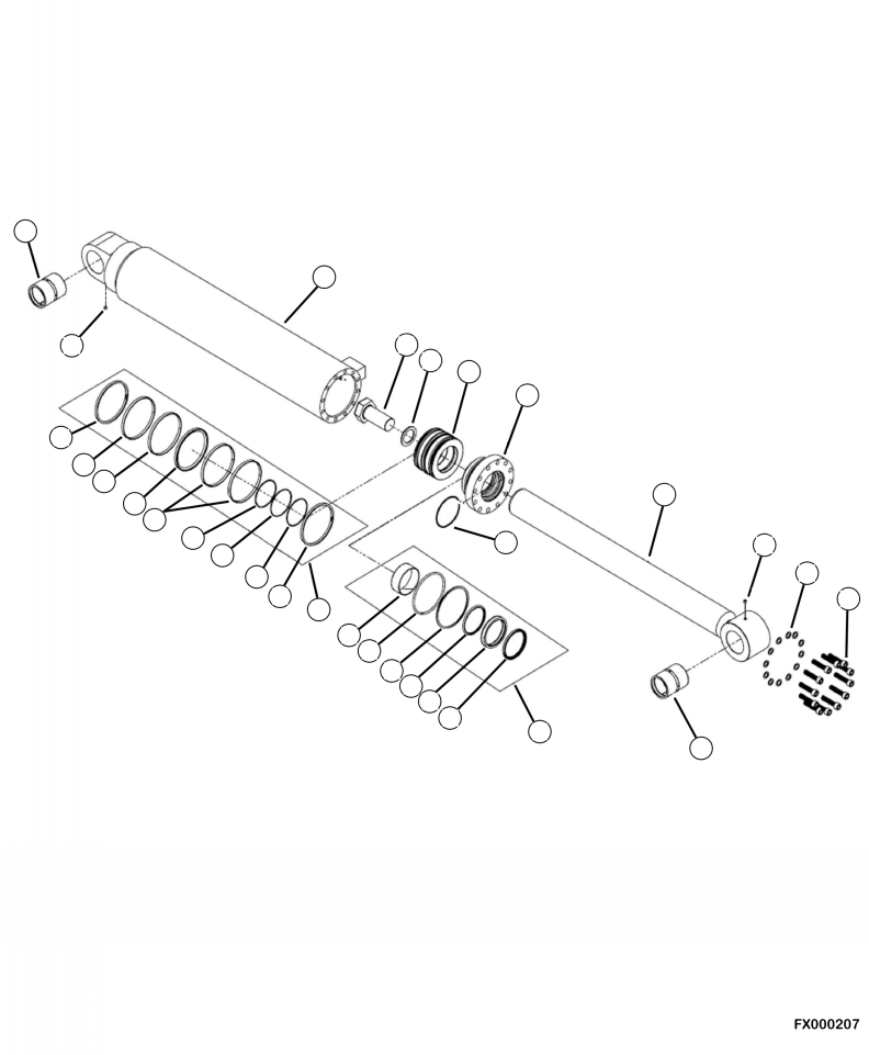 BARREL ASSEMBLY 4A1-6C-10140 KOMATSU